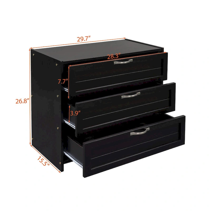 Low Twin Size Loft Bed with Cabinets, Shelves and Slide