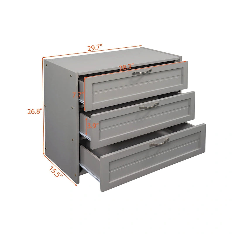 Low Twin Size Loft Bed with Cabinets, Shelves and Slide