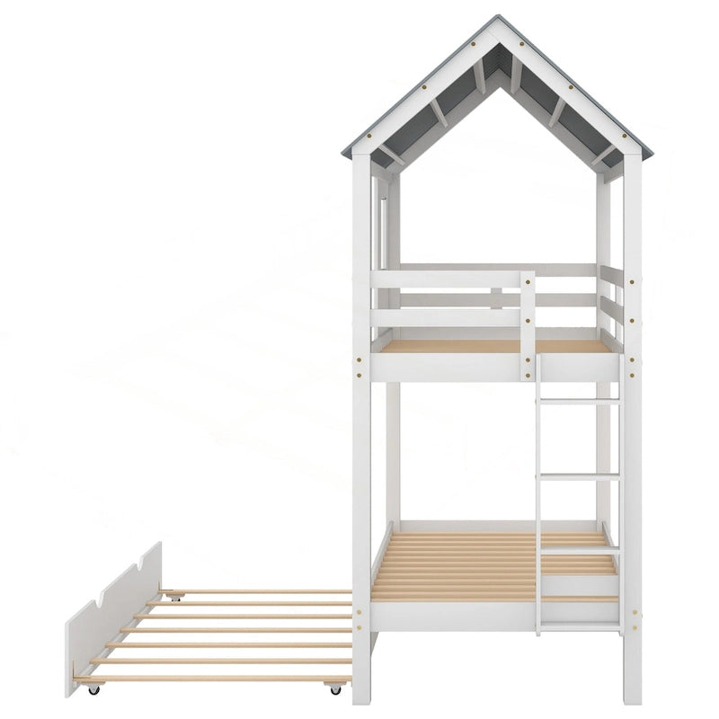 Charming Twin Size Bunk Bed with Special Design for Fun and Comfort