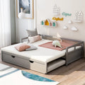 Grey Pine Twin Daybed with Trundle